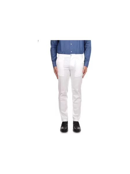 Pantaloni Re-hash alb