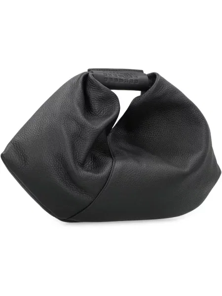 Maison Margiela torebka skórzana Japanese Draped Mini czarny