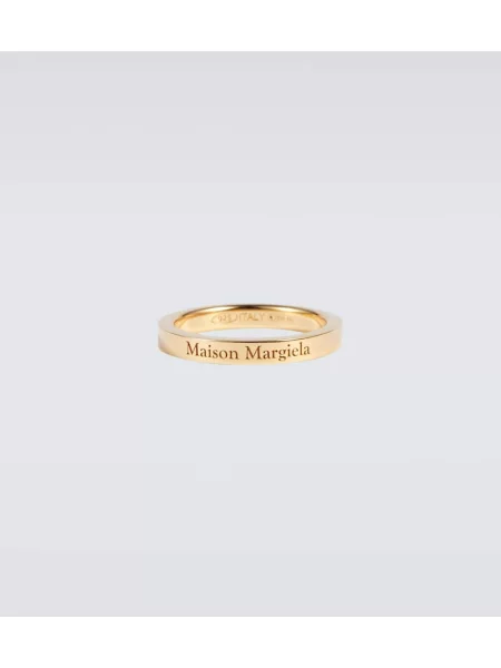 Satenast prstan Maison Margiela z draperijo siva