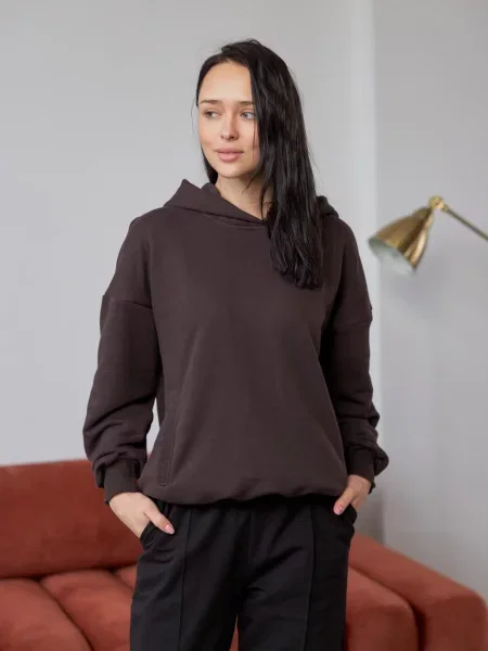 Худі Umon бавовна/еластан коричневий