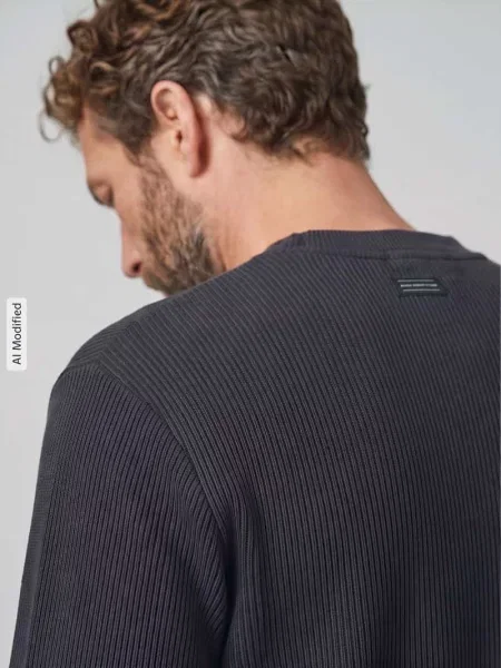 Bluzka z długim rękawem z okrągłym dekoltem Tom Tailor Denim