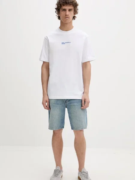 KARL LAGERFELD JEANS Majica azur bela