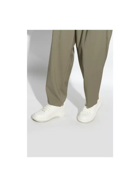 Sneakersy Emporio Armani skórzane z logo białe