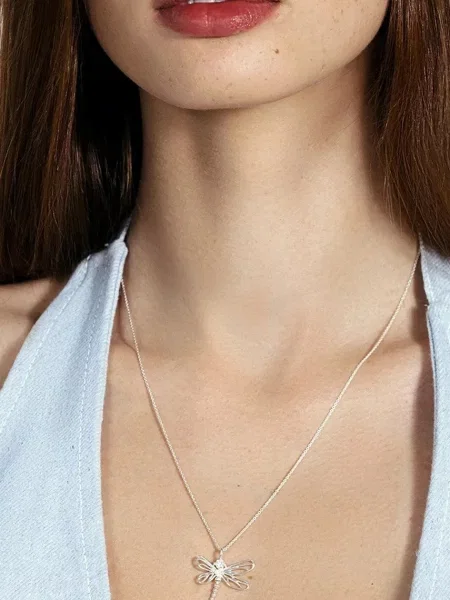 Посріблений ланцюжок Lilou Dragonfly