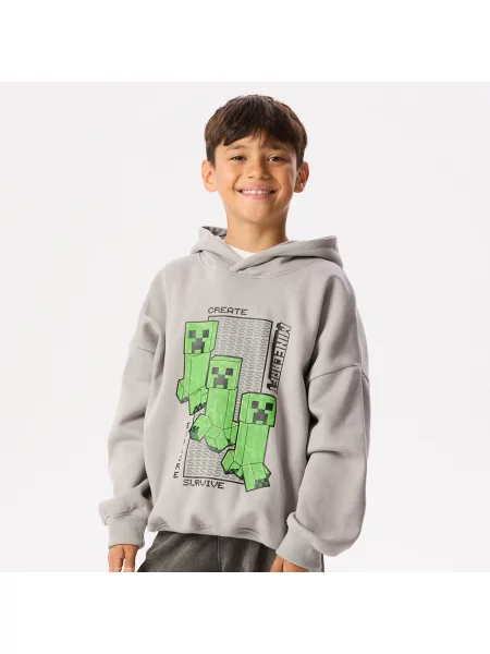 Reserved Minecraft melegítőfelső világos szürke