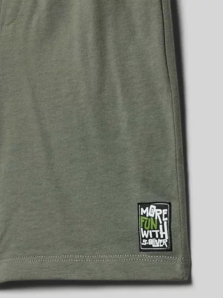 Szorty dresowe o kroju regular fit z mieszanka bawełny S.oliver Red Label