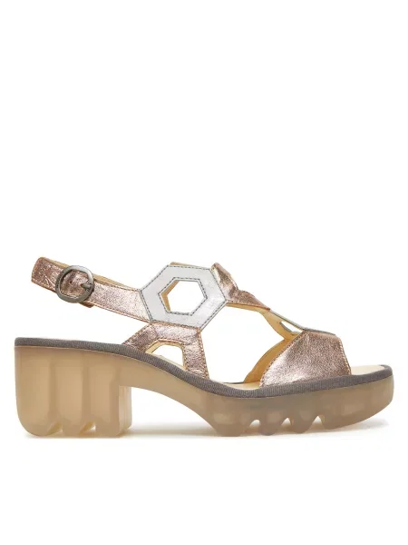 Босоножки Fly London золотые