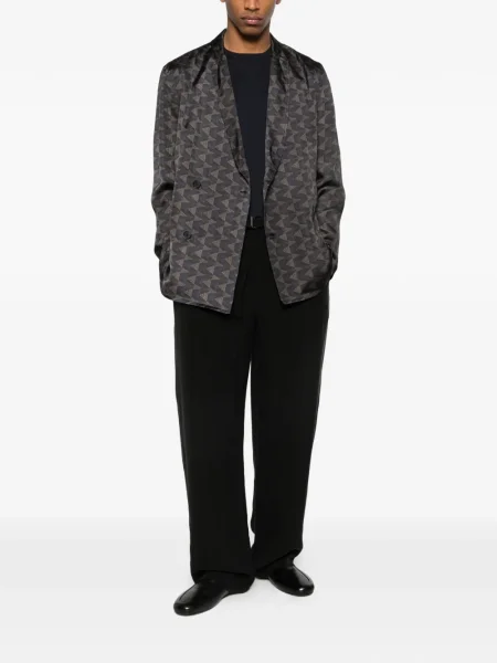 Pantaloni Giorgio Armani plisate negru