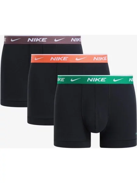 Bokserki Nike Trunk Dry Fit zielone pomarańczowe 3 pary S czarne