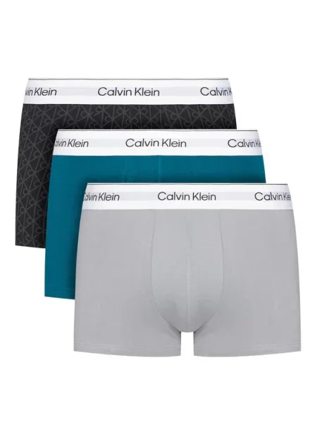 Calvin Klein Boksarice cijansko modra / siva črna