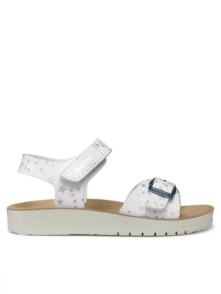 Σανδάλια Geox J Sandal Costarei Gi M λευκό