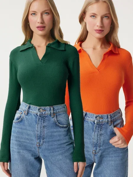 Happiness İstanbul Pulover pin / portocaliu homar verde