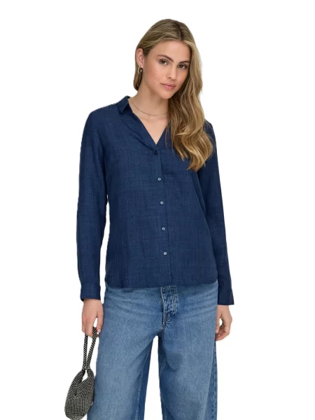 ONLY Bluză ONLRILLO MELLI denim albastru