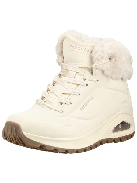 SKECHERS Gležnjače na vezanje Uno Rugged prljavo bijela