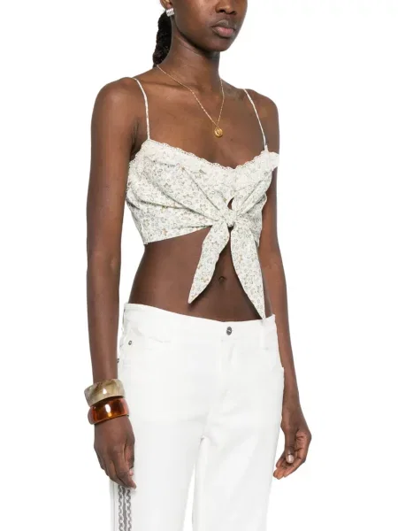 Top Ermanno Scervino cu model floral cu volane