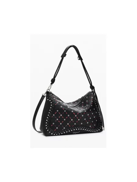 Desigual torebka YANKEE LEIRIA MINI BL czarny brązowa