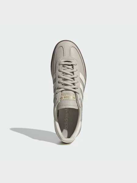 Кожаные кеды Adidas бежевые