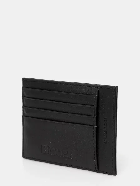 Usnjen etui za kartice Blauer črna