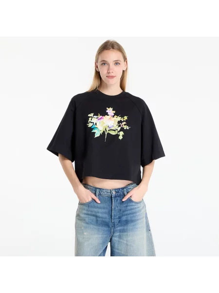 Tricou New Balance Watercolor Multi Boxy T-Shirt Black S negru