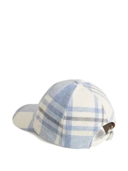 Șapcă Woolrich în carouri alb