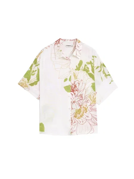 Desigual Bluză galben / verde iarbă / roșu pastel alb