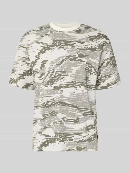 T-shirt z czystej bawełny w kroju regular fit model TE_WILDNATURE' Boss Orange biała