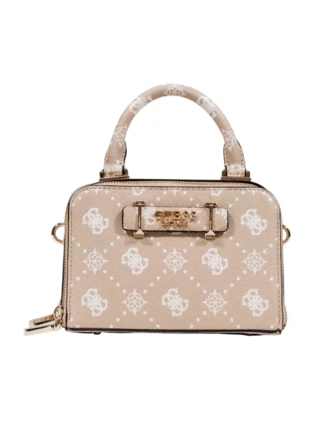 Guess torebka SILIA beżowy biała