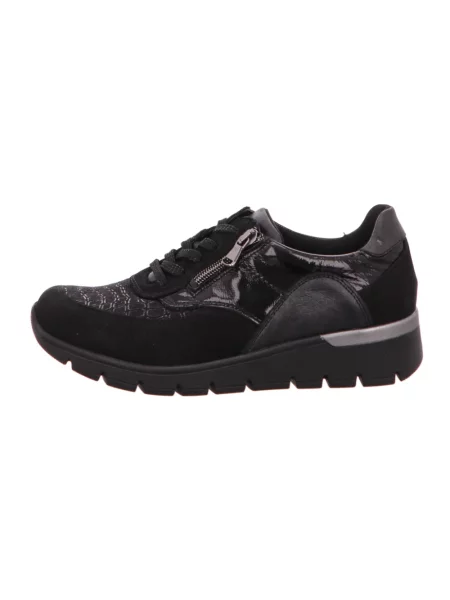 Sneakersy Waldläufer skórzane czarne