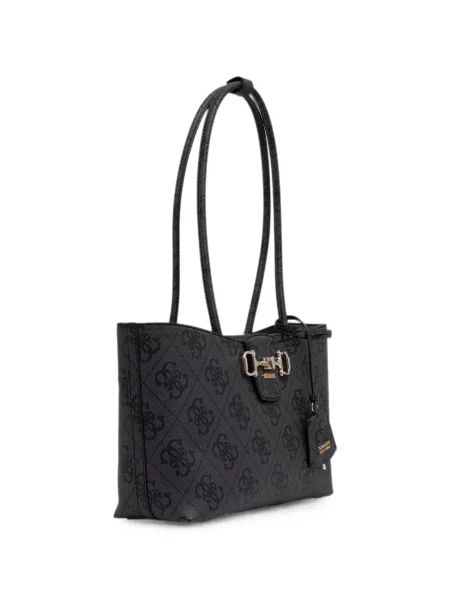 Geantă shopper Guess cu imagine negru