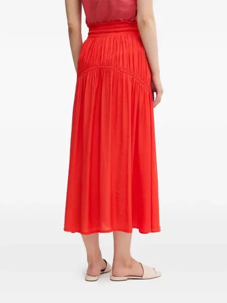 Maksi vezica za zatezanje maksi suknja La Petite Française crvena