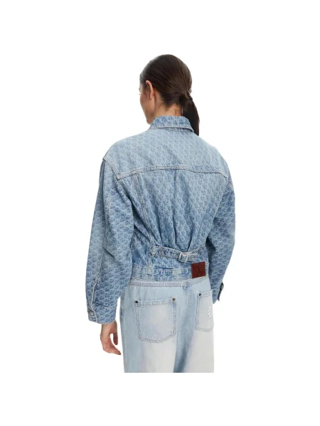 Geacă de blugi Calvin Klein Jeans albastru