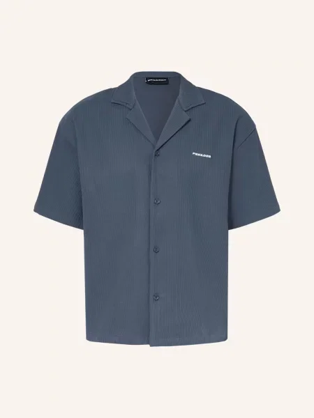 Pegador Letní Košile Troy Comfort Fit S Plisováním tmavě modrá