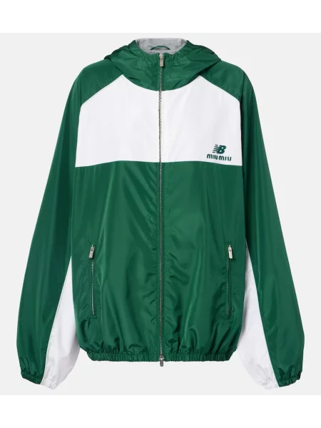Яке Miu Miu поплин зелено