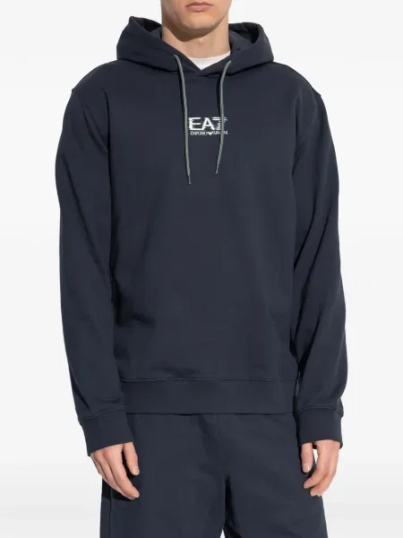 Hoodie Ea7 Emporio Armani μπλε