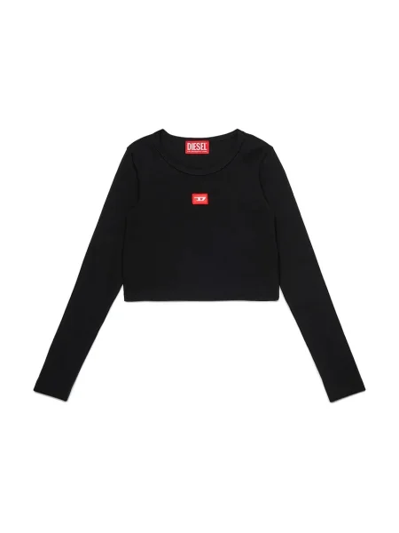 Diesel Dječja majica dugih rukava TBALLETD T-SHIRT crna