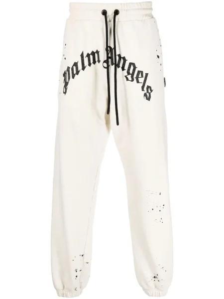 Pantaloni Palm Angels alb