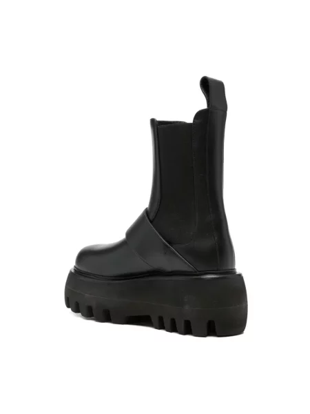 Jedwabne botki Alexander Mcqueen czarne