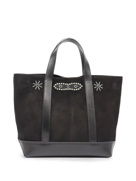 Geantă shopper Htc Los Angeles din piele de căprioară negru