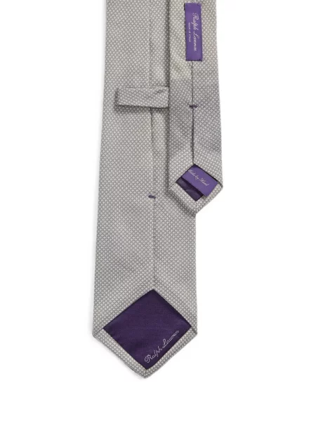 Μεταξωτή γραβάτα Ralph Lauren Purple Label με σχέδιο γκρι