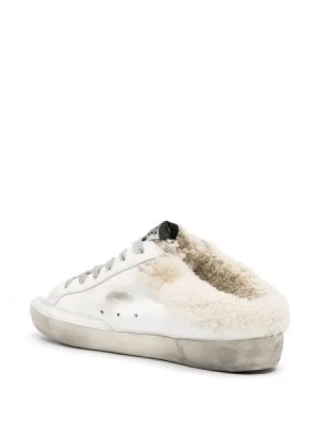 Sneakersy Golden Goose Superstar sznurowane koronkowe białe