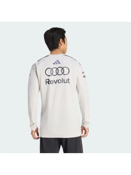 POLO TRIČKO AUDI REVOLUT F1 TEAM ENGINEERS & MARKETING S DLOUHÝM RUKÁVEM bílé