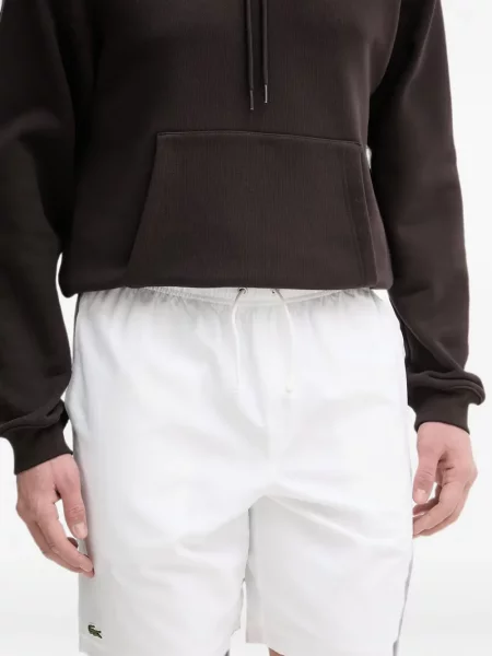 Pantaloni scurți Lacoste cu autograf cu cordon alb