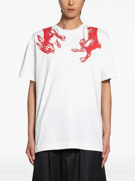 Tričko Simone Rocha s potiskem bílé