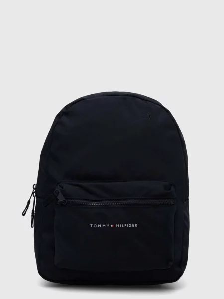 Детска раница Tommy Hilfiger голям с изчистен дизайн тъмносиньо