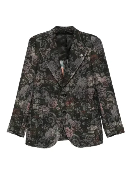 Květinové sako Gabriele Pasini černé