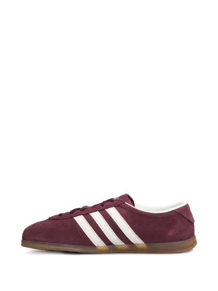 Ριγέ sneakers Adidas Gazelle με πλατφόρμα μωβ