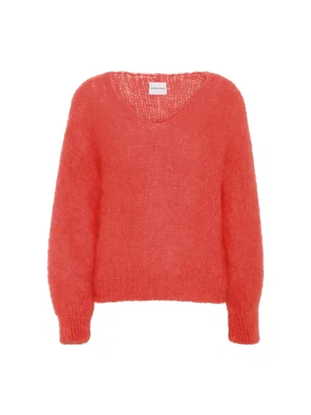 Sweter Americandreams wełniany czerwony