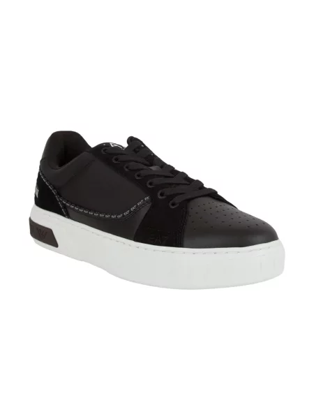 Sneakersy Emporio Armani Ea7 skórzane czarne