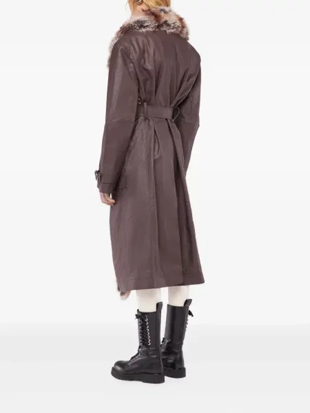 Palton de blană Rabanne violet