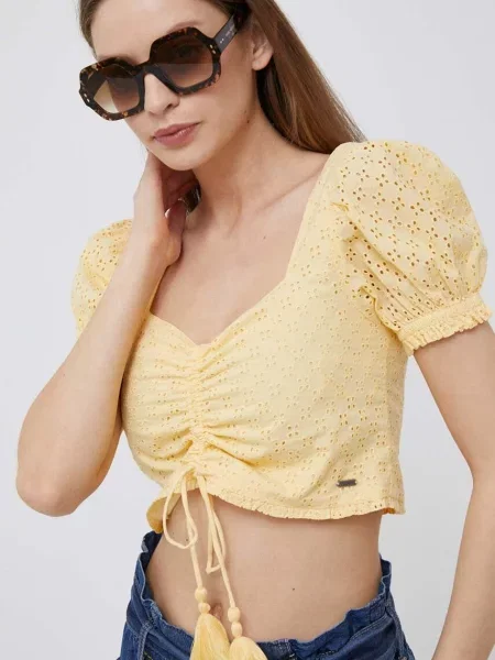 Tricou Pepe Jeans galben